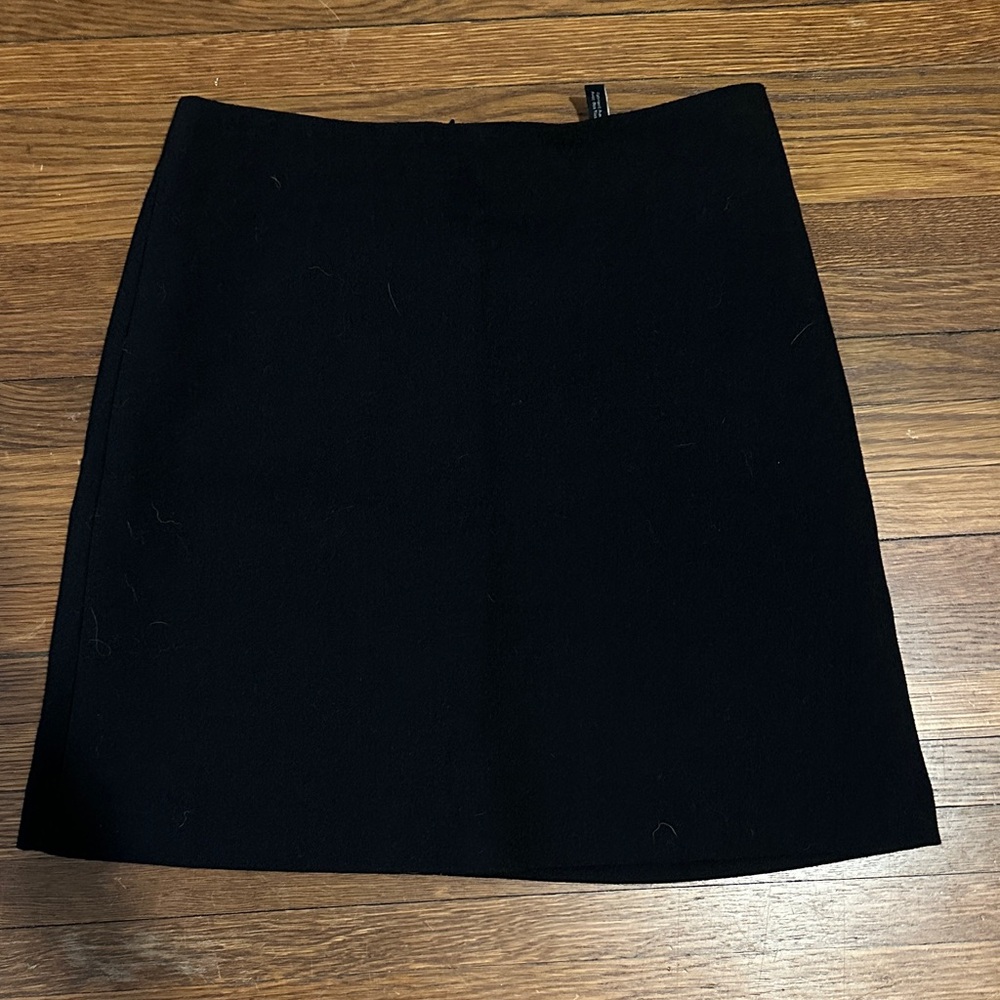 Theory Black A-Line Skirt